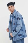 Джинсова куртка Tommy Jeans чоловіча перехідна oversize колір блакитний (3224590) Джинсова куртка Tommy Jeans чоловіча перехідна oversize колір блакитний (3224590)