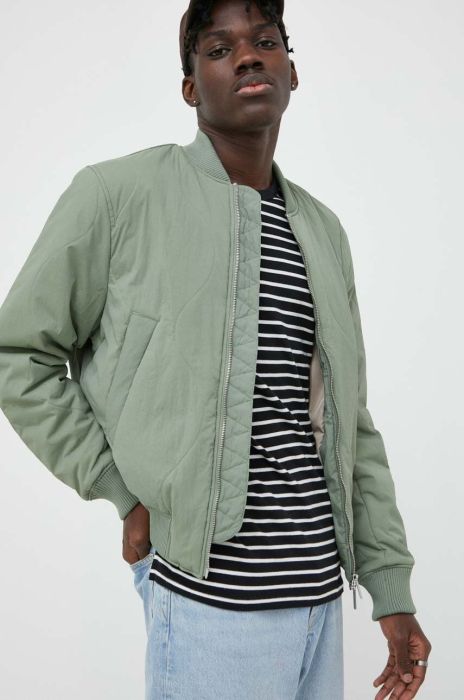 Куртка-бомбер Les Deux чоловічий колір бірюзовий перехідна Куртка-бомбер Les Deux чоловічий колір бірюзовий перехідна