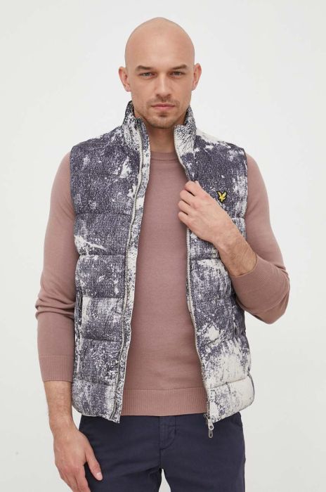 Безрукавка Lyle & Scott чоловічий колір бежевий перехідний Безрукавка Lyle & Scott чоловічий колір бежевий перехідний