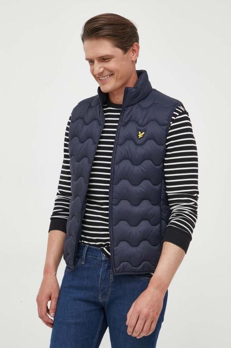 Безрукавка Lyle & Scott чоловічий колір синій перехідний Безрукавка Lyle & Scott чоловічий колір синій перехідний