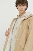 Протидощова куртка Rains 12020 Long Jacket колір бежевий перехідна 12020.24-24Sand