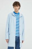 Протидощова куртка Rains 12020 Long Jacket перехідна колір блакитний