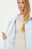 Протидощова куртка Rains 12020 Long Jacket перехідна колір блакитний