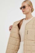 Куртка Rains 18170 Liner Jacket колір бежевий перехідна Куртка Rains 18170 Liner Jacket колір бежевий перехідна