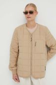 Куртка Rains 18170 Liner Jacket колір бежевий перехідна Куртка Rains 18170 Liner Jacket колір бежевий перехідна