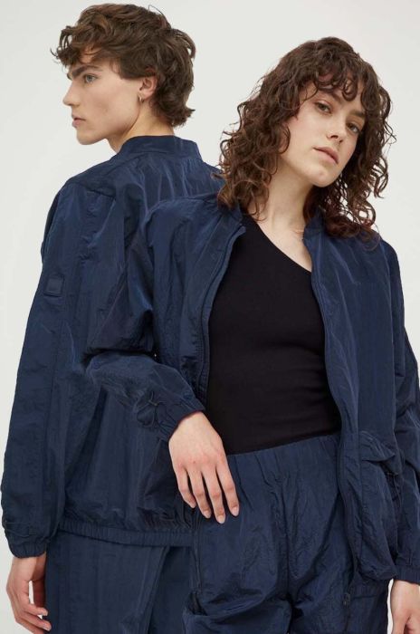 Куртка Rains 18960 Bomber Jacket колір синій перехідна Куртка Rains 18960 Bomber Jacket колір синій перехідна