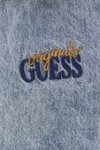 Куртка-бомбер Guess Originals перехідна M3GG76D4XY0-F7WK колір блакитний Куртка-бомбер Guess Originals перехідна M3GG76D4XY0-F7WK колір блакитний