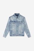 Джинсова куртка KSUBI перехідна oversize MPS23JK005-DENIM колір блакитний Джинсова куртка KSUBI перехідна oversize MPS23JK005-DENIM колір блакитний