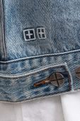 Джинсова куртка KSUBI перехідна oversize MPS23JK005-DENIM колір блакитний Джинсова куртка KSUBI перехідна oversize MPS23JK005-DENIM колір блакитний