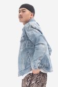 Джинсова куртка KSUBI перехідна oversize MPS23JK005-DENIM колір блакитний Джинсова куртка KSUBI перехідна oversize MPS23JK005-DENIM колір блакитний
