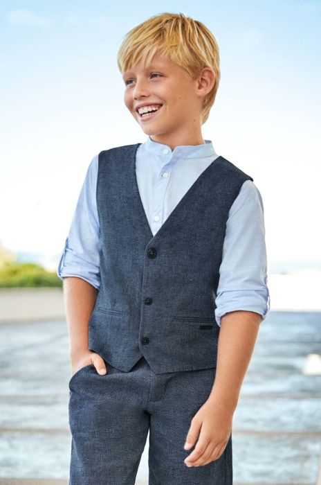 Дитячий жилет Mayoral колір синій (2984351) Дитячий жилет Mayoral колір синій (2984351)