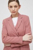 Вовняний піджак PS Paul Smith колір рожевий двобортний однотонна