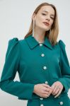 Піджак Custommade Gelika колір зелений однобортний однотонний Піджак Custommade Gelika колір зелений однобортний однотонний
