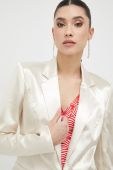 Піджак Guess колір золотий однобортний однотонна