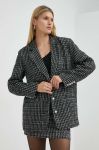 Піджак Gestuz колір чорний однобортний візерунок Піджак Gestuz колір чорний однобортний візерунок