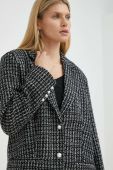 Піджак Gestuz колір чорний однобортний візерунок