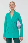 Піджак Patrizia Pepe колір зелений двобортний однотонна (3052318) Піджак Patrizia Pepe колір зелений двобортний однотонна (3052318)