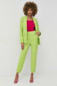 Піджак Twinset колір зелений однобортний однотонна Піджак Twinset колір зелений однобортний однотонна