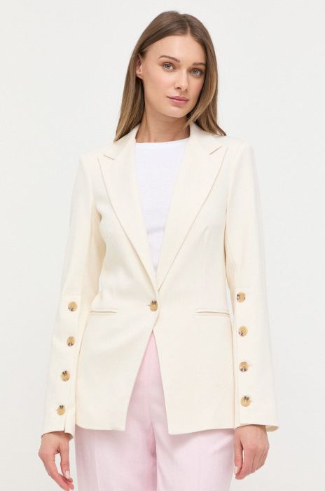 Піджак Twinset колір бежевий однобортний однотонна (3181241)