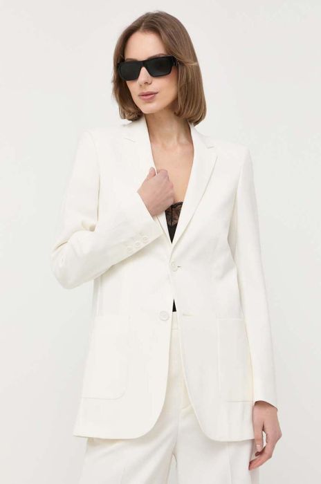 Піджак з домішкою вовни Red Valentino колір бежевий однобортний однотонна (3150929) Піджак з домішкою вовни Red Valentino колір бежевий однобортний однотонна (3150929)