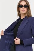 Піджак з домішкою вовни Luisa Spagnoli колір синій однобортний однотонна Піджак з домішкою вовни Luisa Spagnoli колір синій однобортний однотонна