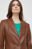 Піджак Sisley колір коричневий однобортний однотонна