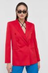 Піджак Pinko колір червоний двобортний однотонна Піджак Pinko колір червоний двобортний однотонна
