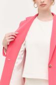 Піджак BOSS колір рожевий однобортний однотонна