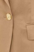 Піджак BOSS колір бежевий двобортний однотонна (3064053)