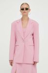 Піджак Remain колір рожевий однобортний однотонна Піджак Remain колір рожевий однобортний однотонна
