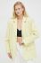 Піджак Gestuz колір жовтий однобортний однотонна