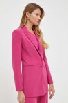 Піджак Patrizia Pepe колір рожевий однобортний однотонна (3241334) Піджак Patrizia Pepe колір рожевий однобортний однотонна (3241334)