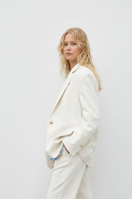 Піджак Day Birger et Mikkelsen Emile колір бежевий однобортний однотонний