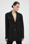 Піджак 2NDDAY колір чорний однобортний однотонна Піджак 2NDDAY колір чорний однобортний однотонна