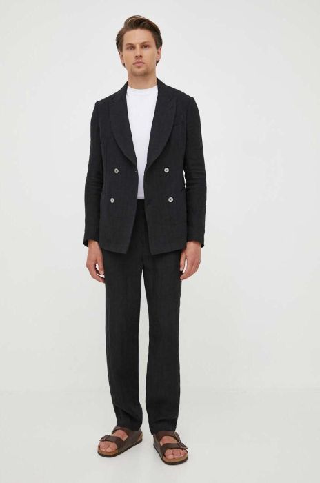 Emporio Armani колір чорний однотонна Emporio Armani колір чорний однотонна