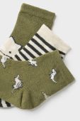 Дитячі шкарпетки Mayoral 3-pack колір зелений (2988165)