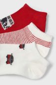 Дитячі шкарпетки Mayoral 3-pack колір червоний (3018874)