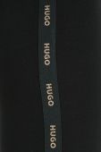 Легінси HUGO жіночі колір чорний з аплікацією (2911164)