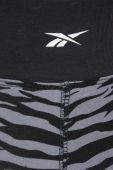 Спортивні легінси Reebok Modern Safari жіночі колір чорний візерунок
