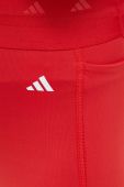 Легінси для тренувань adidas Performance Glam жіночі колір червоний з аплікацією Легінси для тренувань adidas Performance Glam жіночі колір червоний з аплікацією