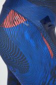 Легінси для бігу adidas Performance Adizero візерунок колір блакитний Легінси для бігу adidas Performance Adizero візерунок колір блакитний
