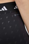 Легінси для тренувань adidas Performance Brand Love колір чорний візерунок Легінси для тренувань adidas Performance Brand Love колір чорний візерунок