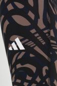 Легінси для йоги adidas Performance Yoga Essentials колір чорний візерунок Легінси для йоги adidas Performance Yoga Essentials колір чорний візерунок