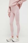 Легінси Fila жіночі колір рожевий однотонні Легінси Fila жіночі колір рожевий однотонні