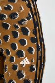 Легінси adidas жіночі колір зелений візерунок Легінси adidas жіночі колір зелений візерунок