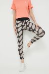 Легінси для тренувань adidas Performance Marimekko Optime колір чорний візерунок Легінси для тренувань adidas Performance Marimekko Optime колір чорний візерунок