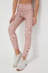 Легінси для йоги adidas Performance Yoga Essentials Printed колір коричневий візерунок Легінси для йоги adidas Performance Yoga Essentials Printed колір коричневий візерунок