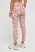 Легінси для йоги adidas Performance Yoga Essentials Printed колір коричневий візерунок Легінси для йоги adidas Performance Yoga Essentials Printed колір коричневий візерунок
