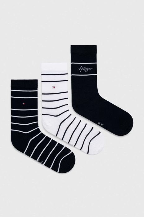 Шкарпетки Tommy Hilfiger 3-pack жіночі колір синій (3007932) Шкарпетки Tommy Hilfiger 3-pack жіночі колір синій (3007932)