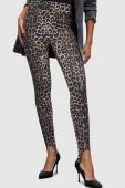 Легінси AllSaints жіночі колір коричневий візерунок Легінси AllSaints жіночі колір коричневий візерунок
